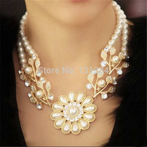 Pearl Crystal Rhinestone Chain