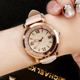 watch Rhinestone Leather Bracelet