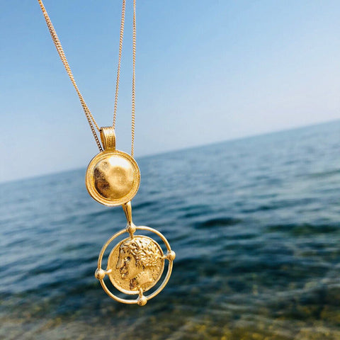 Coin Necklace Figure Medal