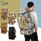 80L Waterproof Climbing Hiking Military