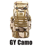 80L Waterproof Climbing Hiking Military