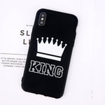 USLION For iPhone Letter KING QUEEN