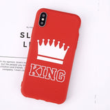 USLION For iPhone Letter KING QUEEN