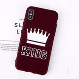 USLION For iPhone Letter KING QUEEN