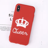 USLION For iPhone Letter KING QUEEN