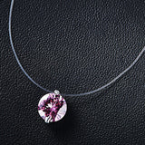 crystal zircon necklace